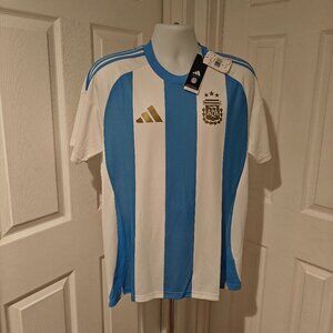Adidas Argentina 2024 Home Jersey NWT Authentic Soccer (IP8395) Men's Size L